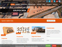 Tablet Screenshot of grupocibsa.com